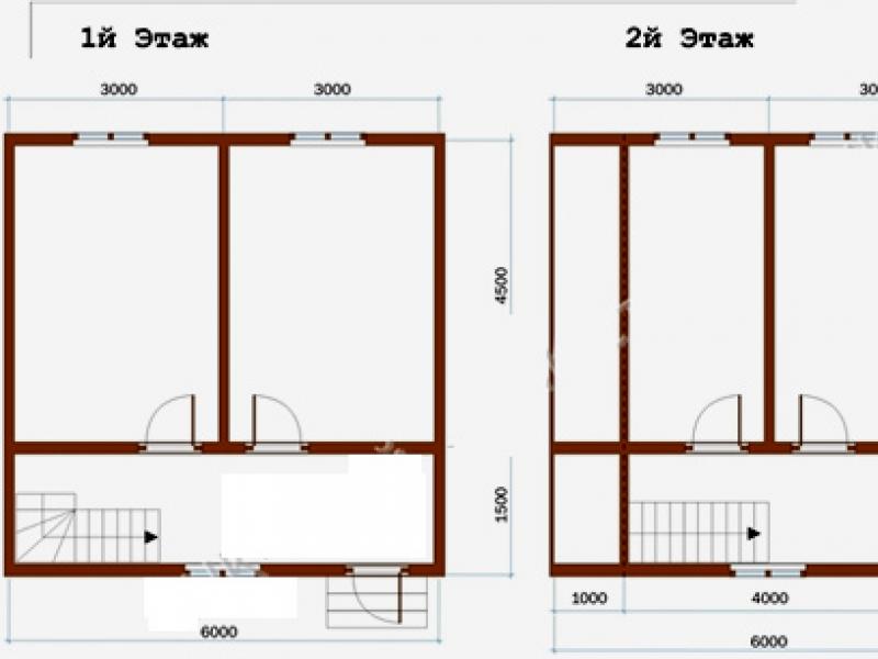 Проекты двухэтажных домов: преимущества и недостатки Схема коттедж 2 этажный